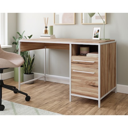 Sauder Single Ped Desk, 24.96 in D X 29.53 in H, 48.98 in W X 430777
